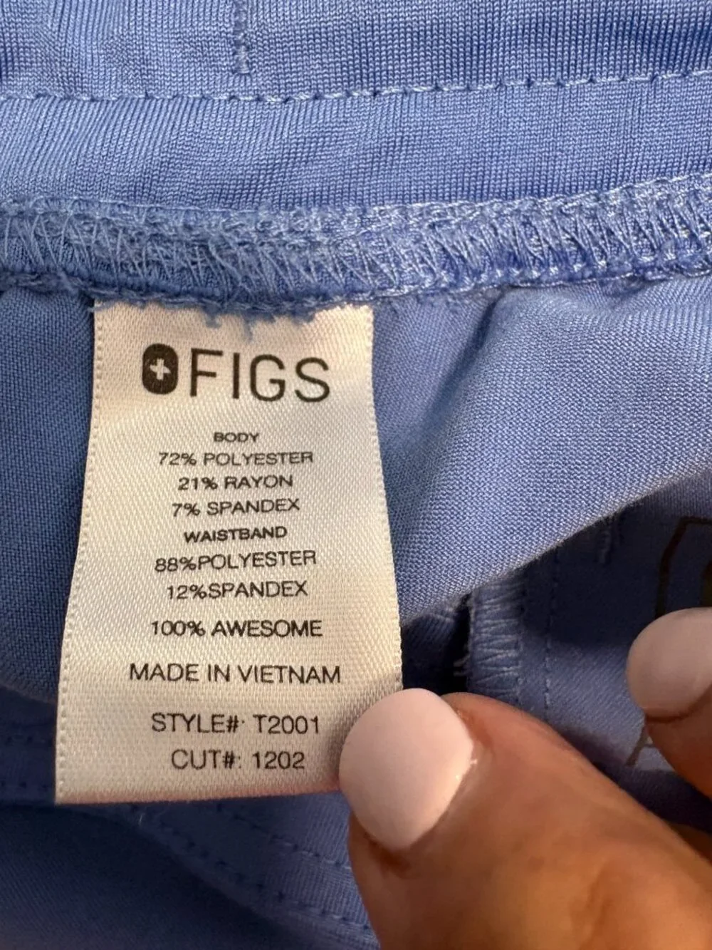 Figs Men's Axim Straight-Leg Scrub Pant Ceil Blue Size Small